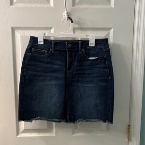 LC Lauren Conrad Dark Wash Denim Skirt